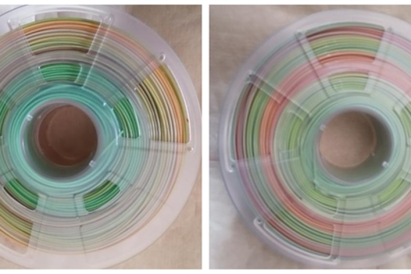 深圳众景优品推出单丝多色渐变3D打印PLA线材
