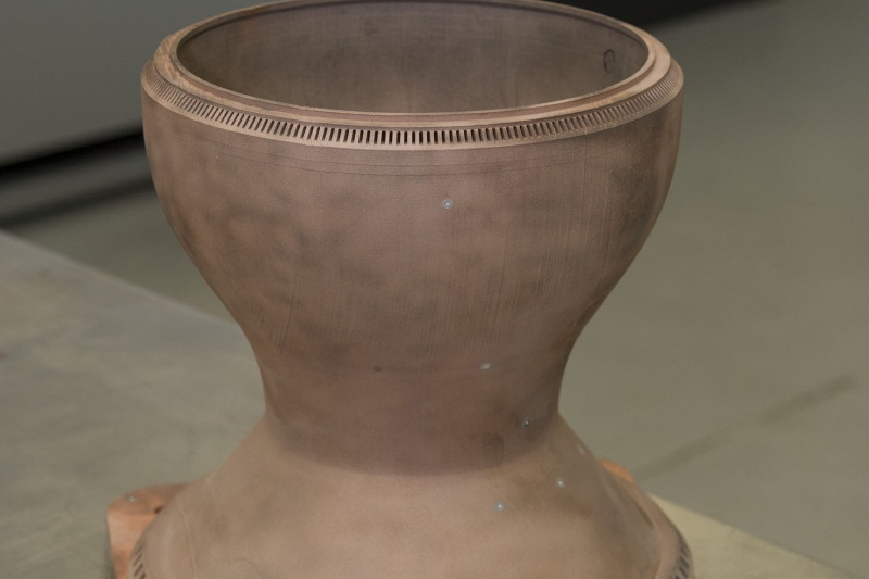 NASA 3D打印首个全尺寸铜合金火箭发动机零件