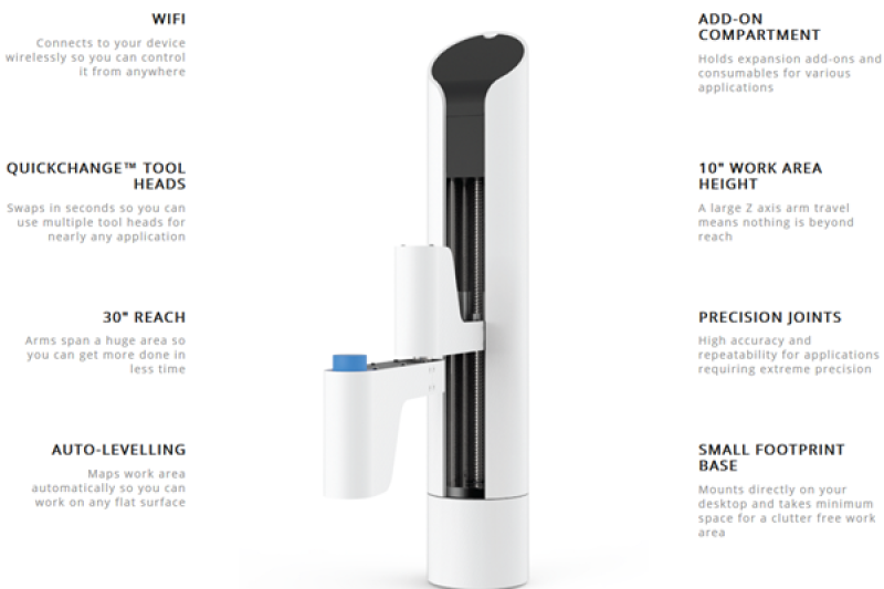 Makerarm多功能3D打印机发布众筹