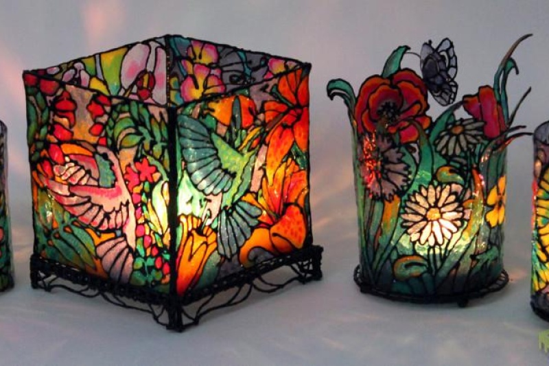 用3Doodler打印笔绘制一盏精美的Tiffany烛台灯