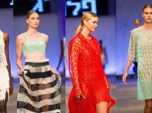 以色列学生在家打印出全套3D打印时装作品