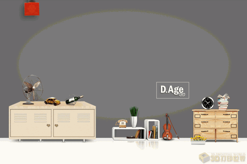 今晚就点这盘菜：五彩缤纷3D打印水果沙拉灯