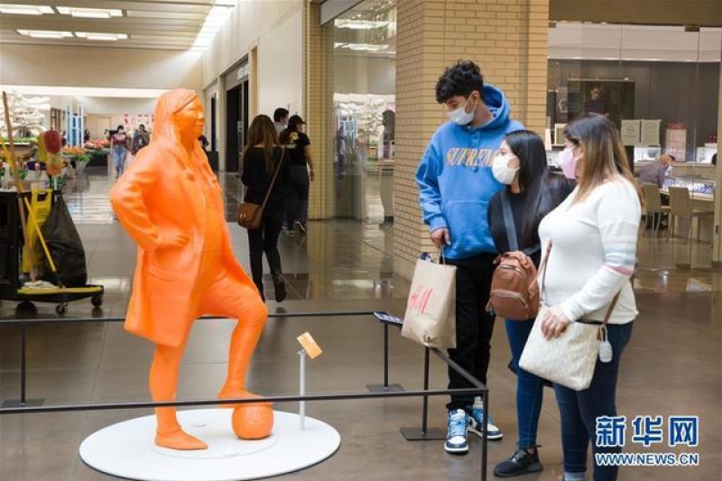 美国达拉斯展出3D打印的女性科学家雕像